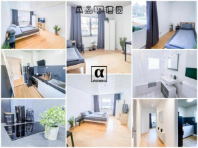 ALFA Apartment Esslingen City Altstadt nahe Stuttgart Messe I 3 Zimmer 4 Betten I Bad I Küche l WIFI & SmartTV I 3BR 4Beds I Bathroom I Kitchen